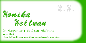 monika wellman business card